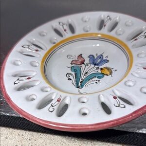 Vintage Hungarian Habanero Ceramic decorative plate hand painted